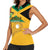 Custom Jamaica Lacrosse Women Sleeveless Polo Shirt Streamertail Hummingbird With Flag - Wonder Print Shop