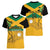 Custom Jamaica Lacrosse Women V-Neck T-Shirt Streamertail Hummingbird With Flag - Wonder Print Shop
