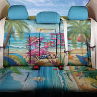 Flamingo Aloha Hawaii Back Car Seat Cover It's 5 O’Clock Somewhere Tropical Vibes - Wonder Print Shop