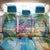 Flamingo Aloha Hawaii Back Car Seat Cover It's 5 O’Clock Somewhere Tropical Vibes - Wonder Print Shop