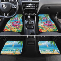 Flamingo Aloha Hawaii Car Mats It's 5 O’Clock Somewhere Tropical Vibes - Wonder Print Shop