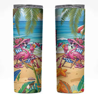 Flamingo Aloha Hawaii Skinny Tumbler It's 5 O’Clock Somewhere Tropical Vibes - Wonder Print Shop