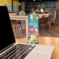 Flamingo Aloha Hawaii Skinny Tumbler It's 5 O’Clock Somewhere Tropical Vibes - Wonder Print Shop