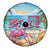 Flamingo Aloha Hawaii Spare Tire Cover It's 5 O’Clock Somewhere Tropical Vibes - Wonder Print Shop
