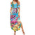 Flamingo Aloha Hawaii Summer Maxi Dress It's 5 O’Clock Somewhere Tropical Vibes - Wonder Print Shop