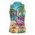 Flamingo Aloha Hawaii Women Sleeveless Polo Shirt It's 5 O’Clock Somewhere Tropical Vibes - Wonder Print Shop