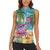 Flamingo Aloha Hawaii Women Sleeveless Polo Shirt It's 5 O’Clock Somewhere Tropical Vibes - Wonder Print Shop