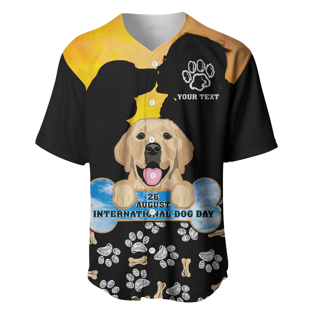 Custom International Dog Day Baseball Jersey Dogs Are The Magicians Of The Universe - Wonder Print Shop