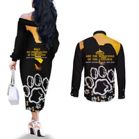custom-international-dog-day-couples-matching-off-the-shoulder-long-sleeve-dress-and-long-sleeve-button-shirts-dogs-are-the-magicians-of-the-universe