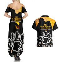 Custom International Dog Day Couples Matching Summer Maxi Dress and Hawaiian Shirt Dogs Are The Magicians Of The Universe - Wonder Print Shop