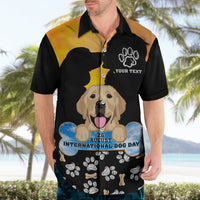 Custom International Dog Day Hawaiian Shirt Dogs Are The Magicians Of The Universe - Wonder Print Shop