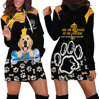 Custom International Dog Day Hoodie Dress Dogs Are The Magicians Of The Universe - Wonder Print Shop