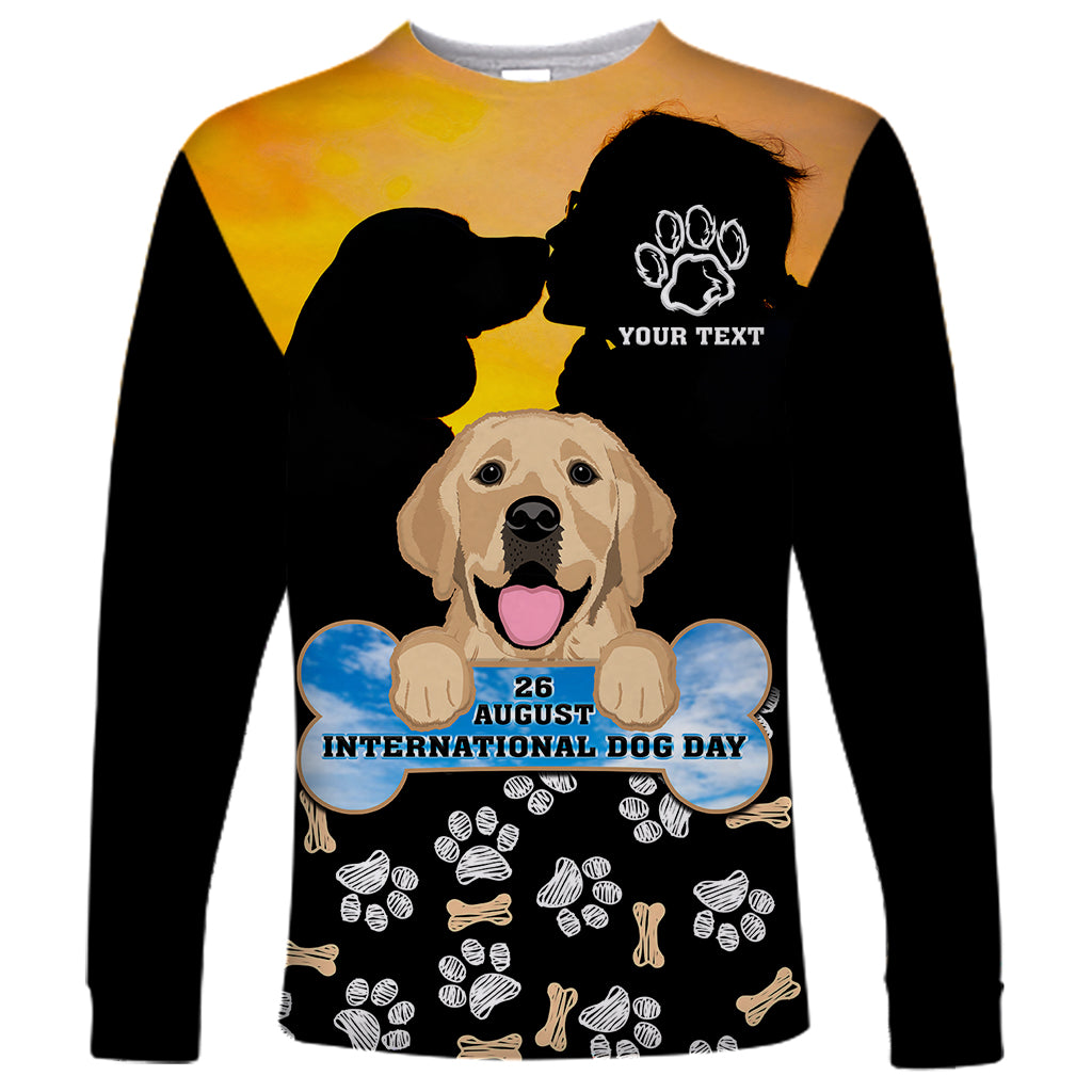 Custom International Dog Day Long Sleeve Shirt Dogs Are The Magicians Of The Universe - Wonder Print Shop