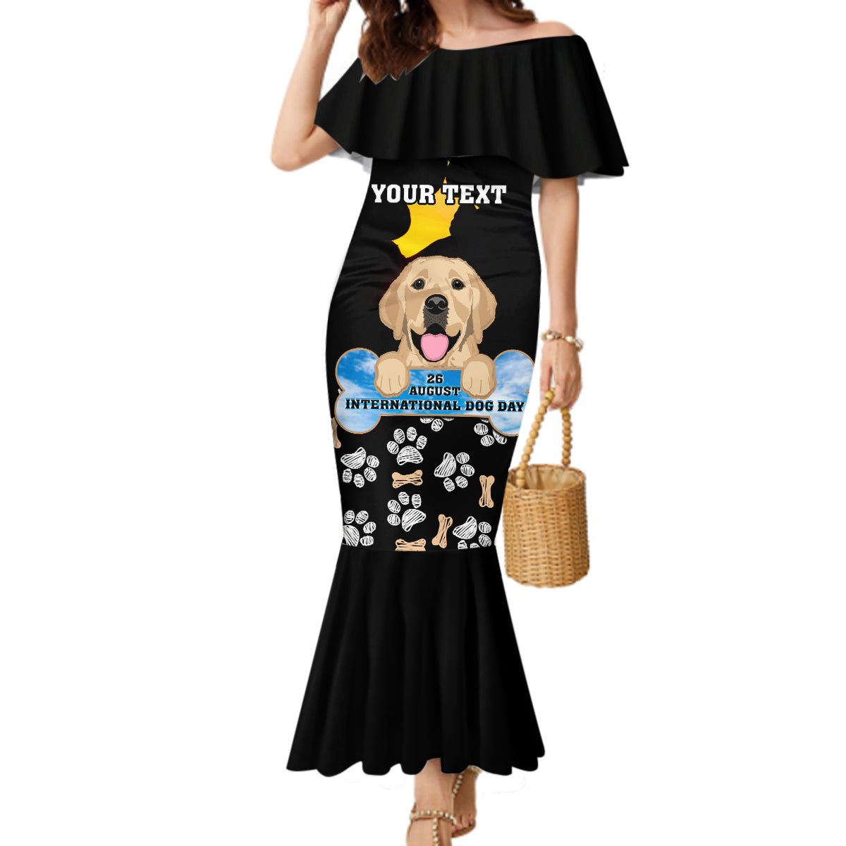 Custom International Dog Day Mermaid Dress Dogs Are The Magicians Of The Universe - Wonder Print Shop