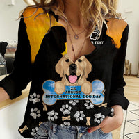 Custom International Dog Day Women Casual Shirt Dogs Are The Magicians Of The Universe - Wonder Print Shop