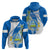 Nicaragua Independence Day Hoodie Nicaraguan Coat of Arms With Sacuanjoche Flowers - Wonder Print Shop
