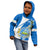 Nicaragua Independence Day Kid Hoodie Nicaraguan Coat of Arms With Sacuanjoche Flowers - Wonder Print Shop