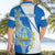 Custom Nicaragua Independence Day Hawaiian Shirt Nicaraguan Coat of Arms With Sacuanjoche Flowers - Wonder Print Shop