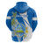 Custom Nicaragua Independence Day Hoodie Nicaraguan Coat of Arms With Sacuanjoche Flowers - Wonder Print Shop