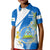 Custom Nicaragua Independence Day Kid Polo Shirt Nicaraguan Coat of Arms With Sacuanjoche Flowers - Wonder Print Shop