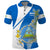Custom Nicaragua Independence Day Polo Shirt Nicaraguan Coat of Arms With Sacuanjoche Flowers - Wonder Print Shop