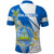 Custom Nicaragua Independence Day Polo Shirt Nicaraguan Coat of Arms With Sacuanjoche Flowers - Wonder Print Shop