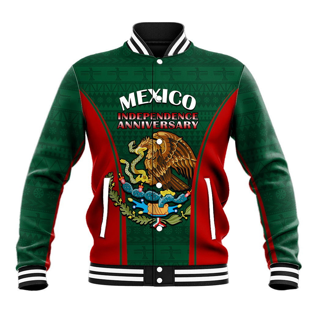 Mexico Independence Day Baseball Jacket Happy 213th Anniversary Mexican Proud - Wonder Print Shop