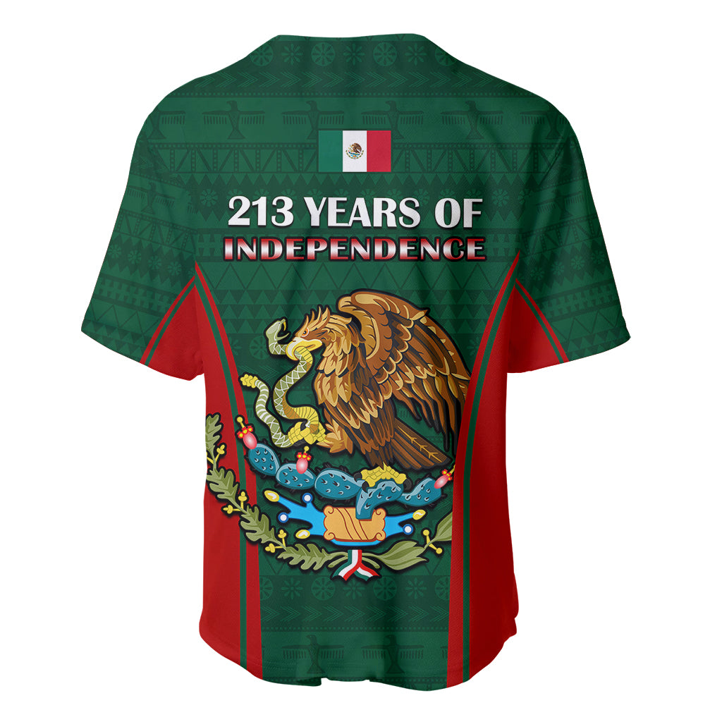 Mexico Independence Day Baseball Jersey Happy 213th Anniversary Mexican Proud - Wonder Print Shop