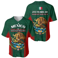 Mexico Independence Day Baseball Jersey Happy 213th Anniversary Mexican Proud - Wonder Print Shop