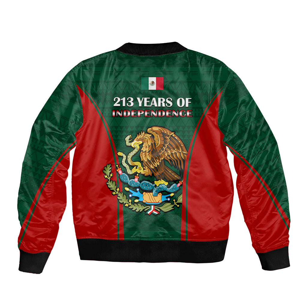 Mexico Independence Day Bomber Jacket Happy 213th Anniversary Mexican Proud - Wonder Print Shop