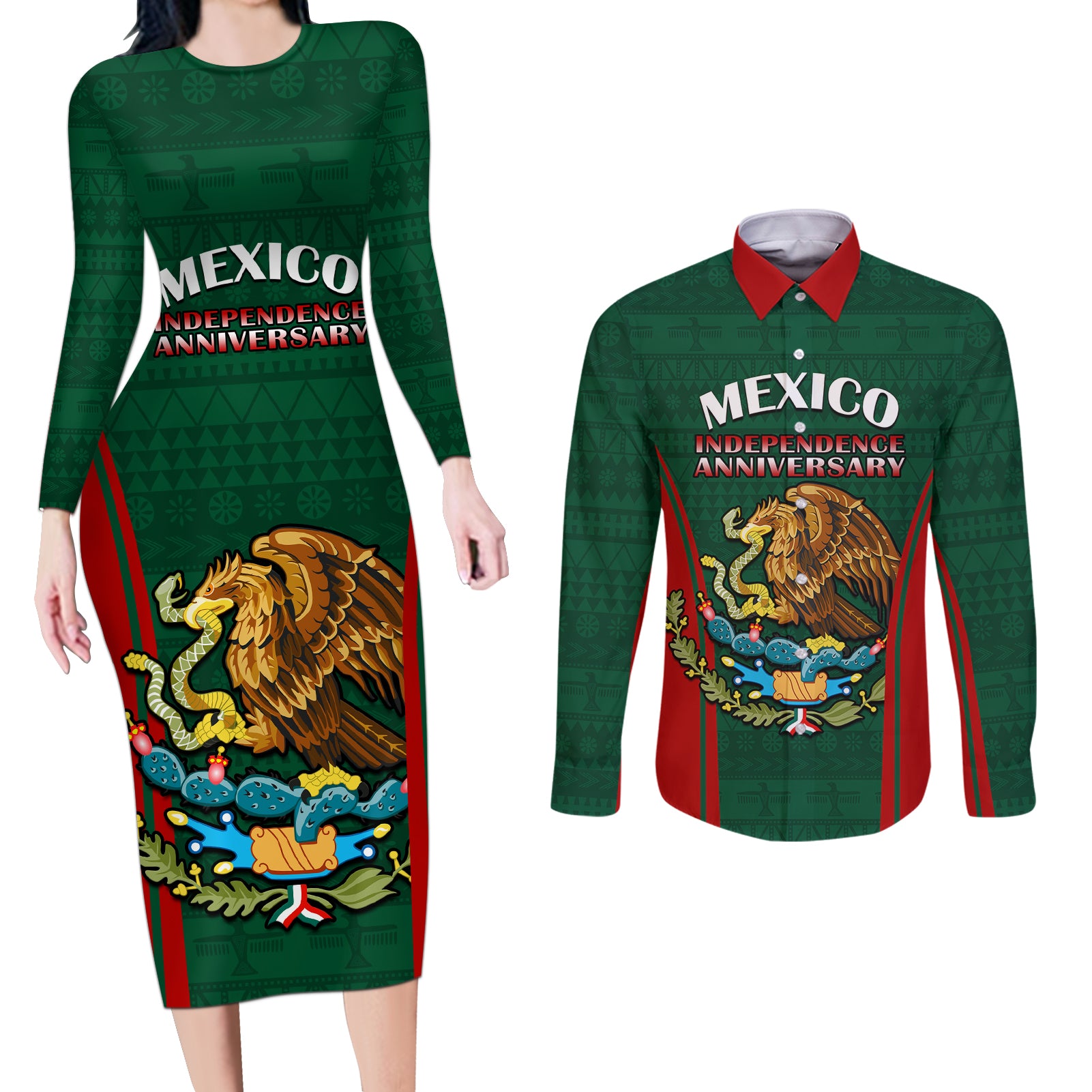 mexico-independence-day-couples-matching-long-sleeve-bodycon-dress-and-long-sleeve-button-shirts-happy-213th-anniversary-mexican-proud