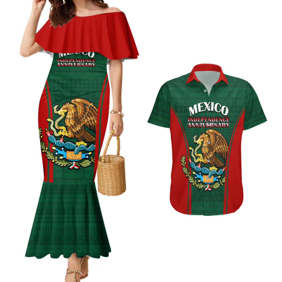 mexico-independence-day-couples-matching-mermaid-dress-and-hawaiian-shirt-happy-213th-anniversary-mexican-proud