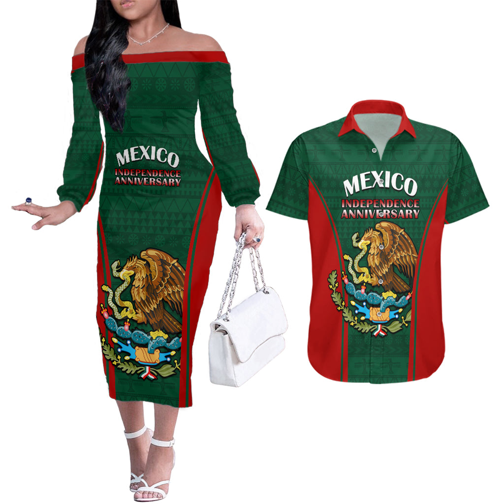 mexico-independence-day-couples-matching-off-the-shoulder-long-sleeve-dress-and-hawaiian-shirt-happy-213th-anniversary-mexican-proud