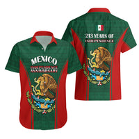 Mexico Independence Day Hawaiian Shirt Happy 213th Anniversary Mexican Proud - Wonder Print Shop