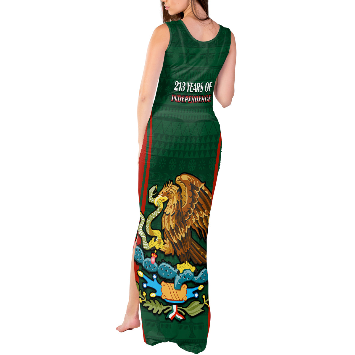 Mexico Independence Day Tank Maxi Dress Happy 213th Anniversary Mexican Proud - Wonder Print Shop