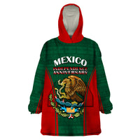 Mexico Independence Day Wearable Blanket Hoodie Happy 213th Anniversary Mexican Proud - Wonder Print Shop