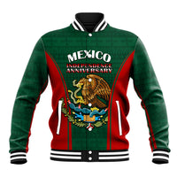 Custom Mexico Independence Day Baseball Jacket Happy 213th Anniversary Mexican Proud - Wonder Print Shop