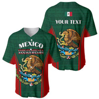 Custom Mexico Independence Day Baseball Jersey Happy 213th Anniversary Mexican Proud - Wonder Print Shop