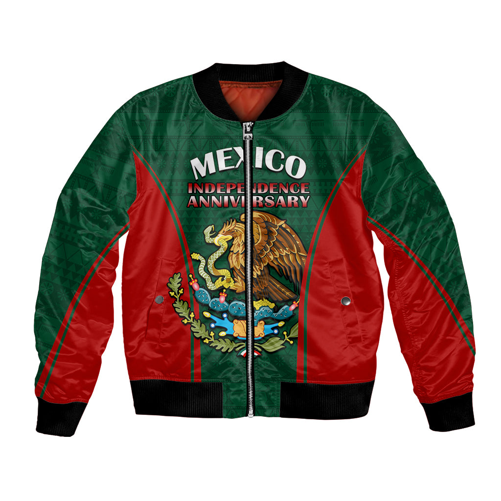 Custom Mexico Independence Day Bomber Jacket Happy 213th Anniversary Mexican Proud - Wonder Print Shop