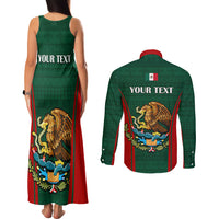 Custom Mexico Independence Day Couples Matching Tank Maxi Dress and Long Sleeve Button Shirts Happy 213th Anniversary Mexican Proud - Wonder Print Shop