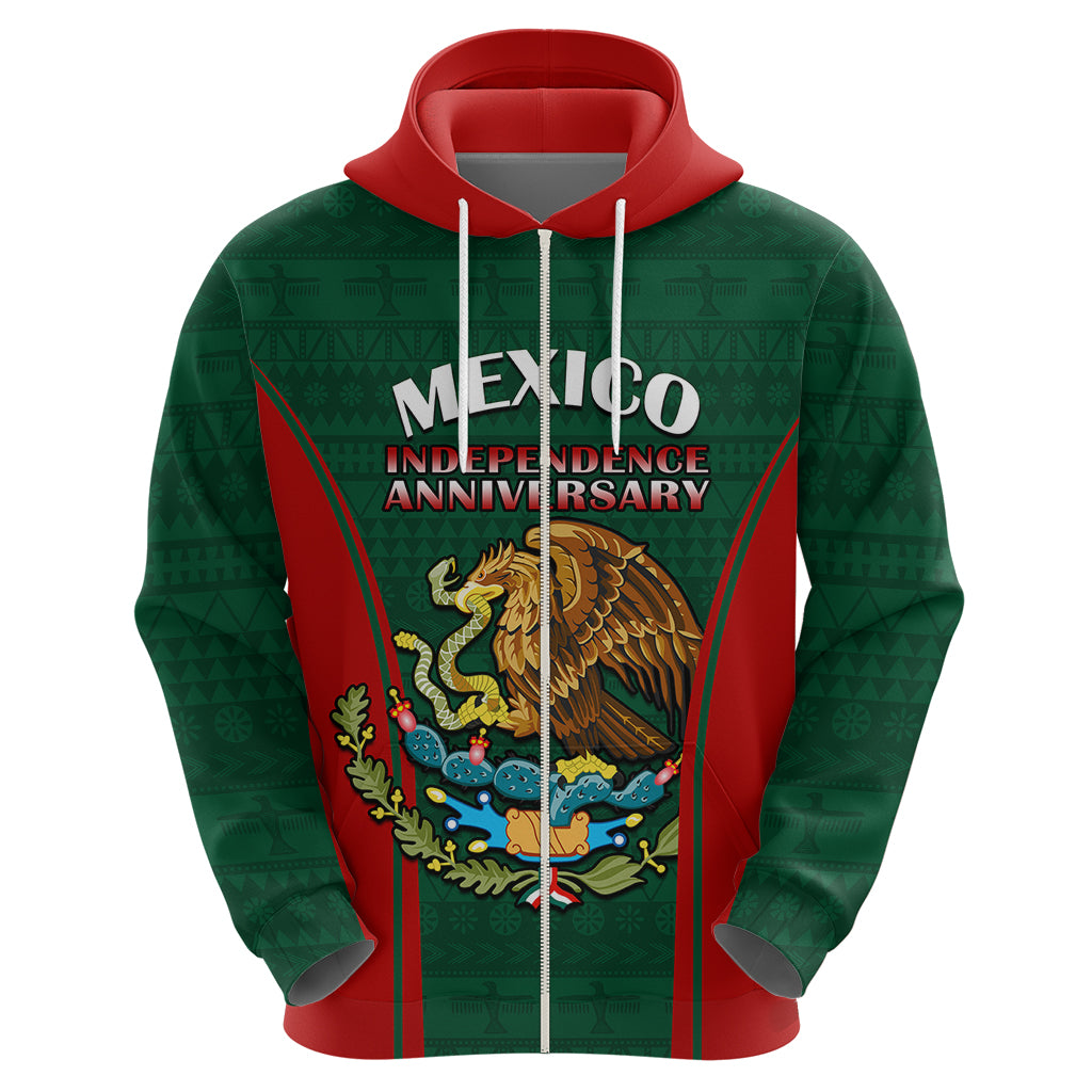 Custom Mexico Independence Day Hoodie Happy 213th Anniversary Mexican Proud - Wonder Print Shop