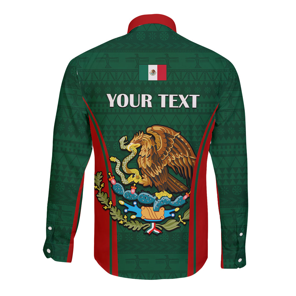 Custom Mexico Independence Day Long Sleeve Button Shirt Happy 213th Anniversary Mexican Proud - Wonder Print Shop