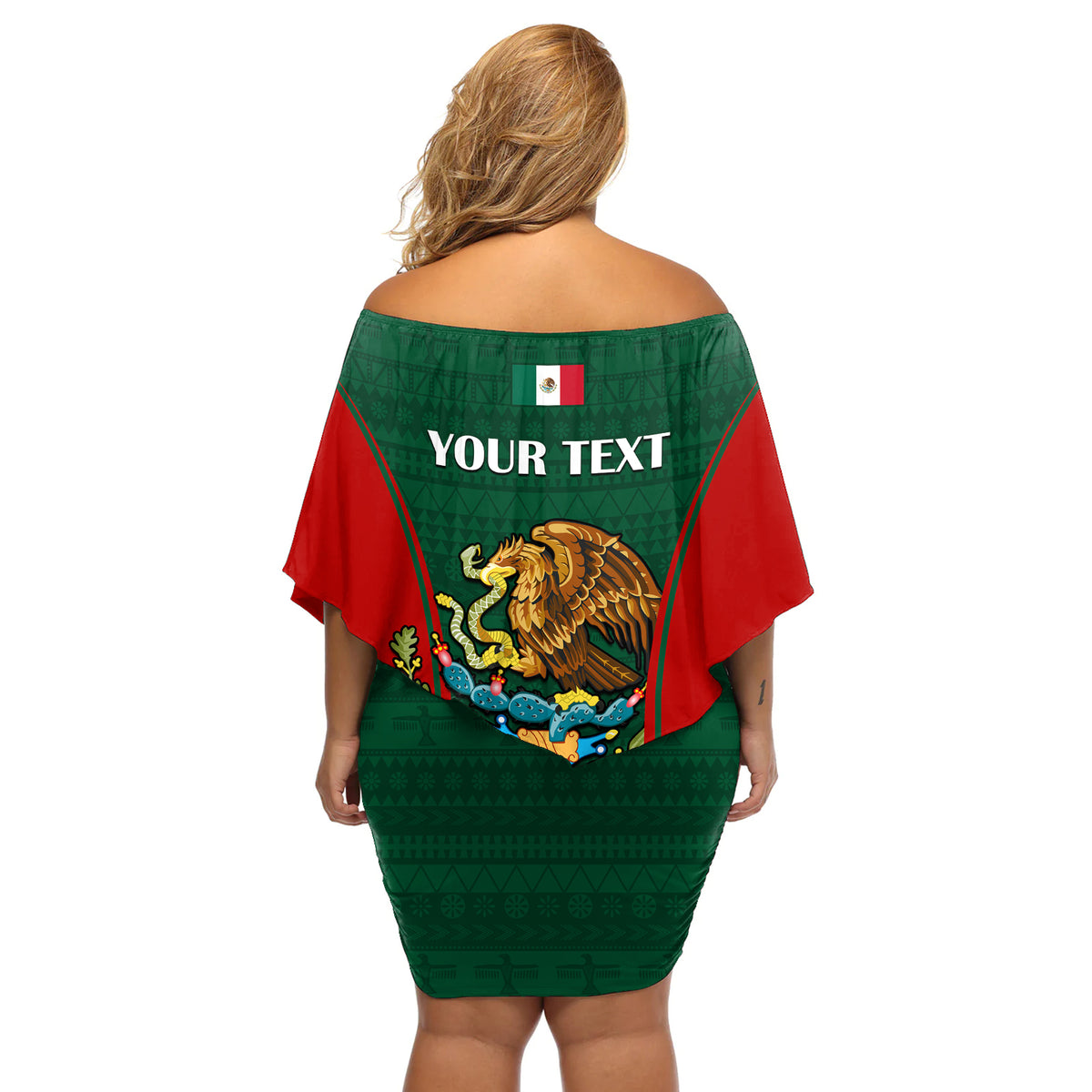 Custom Mexico Independence Day Off Shoulder Short Dress Happy 213th Anniversary Mexican Proud - Wonder Print Shop