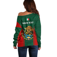 Custom Mexico Independence Day Off Shoulder Sweater Happy 213th Anniversary Mexican Proud - Wonder Print Shop