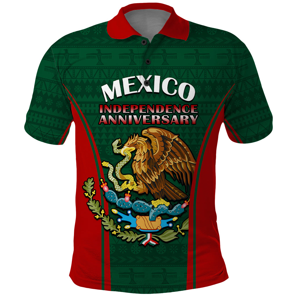 Custom Mexico Independence Day Polo Shirt Happy 213th Anniversary Mexican Proud - Wonder Print Shop