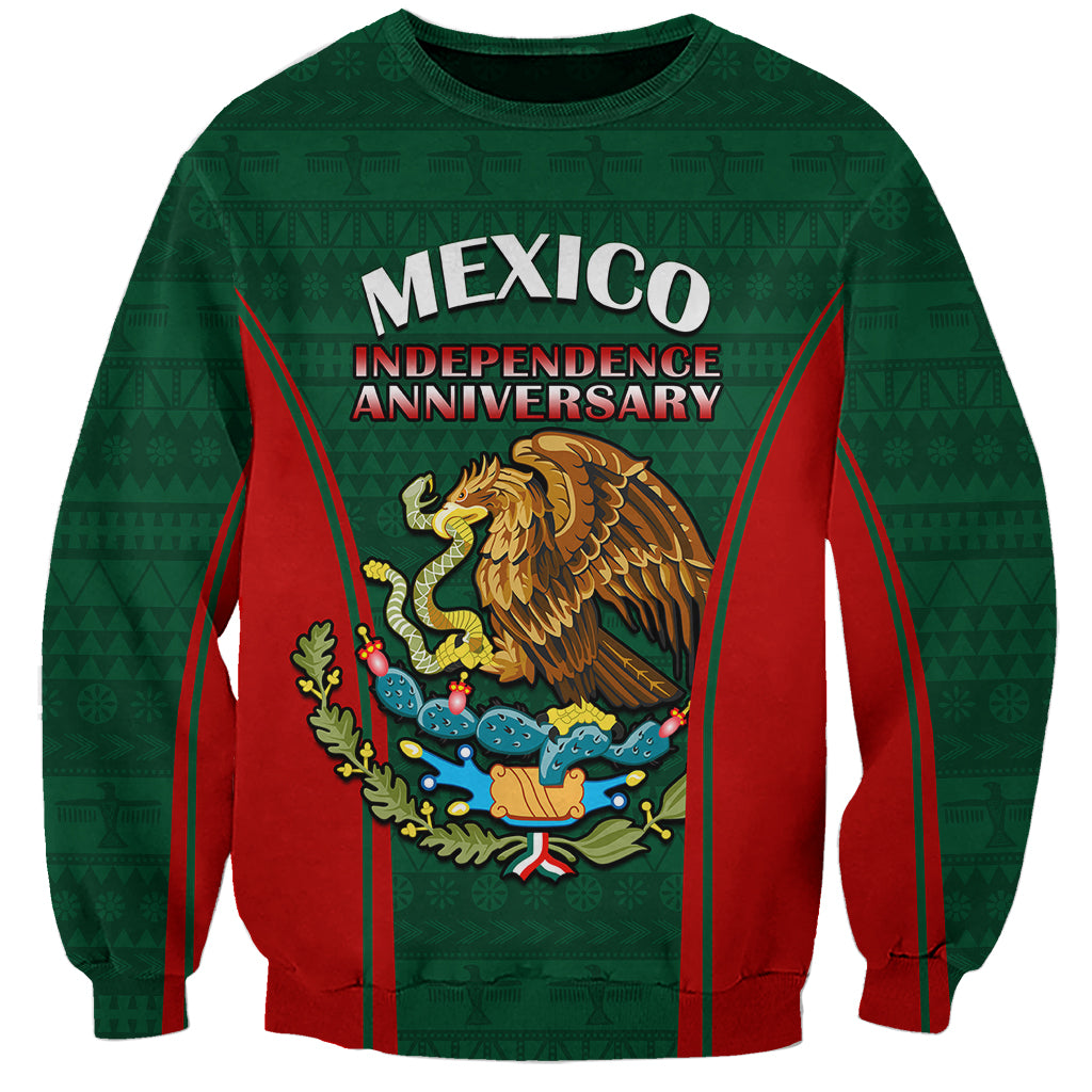 Custom Mexico Independence Day Sweatshirt Happy 213th Anniversary Mexican Proud - Wonder Print Shop