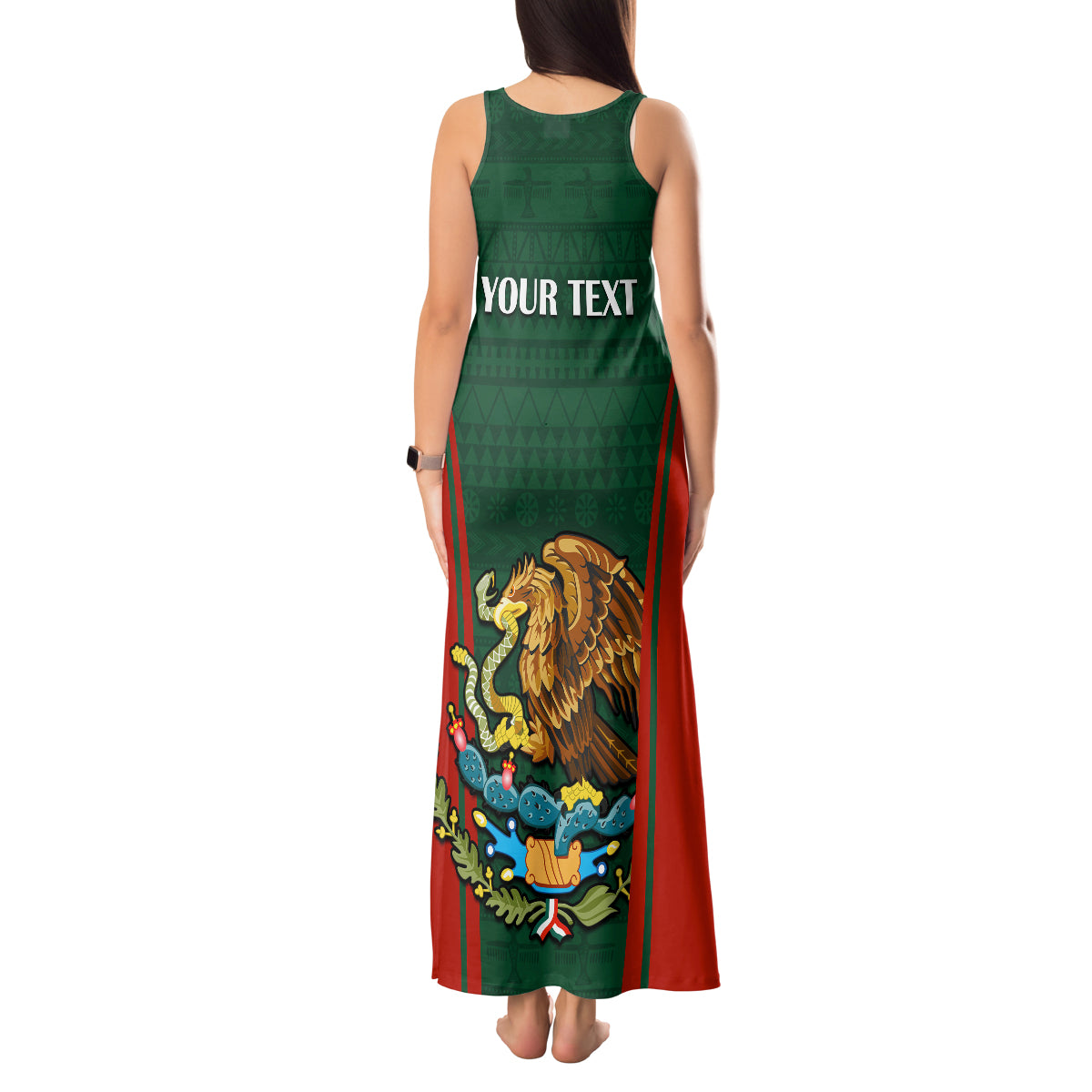 Custom Mexico Independence Day Tank Maxi Dress Happy 213th Anniversary Mexican Proud - Wonder Print Shop
