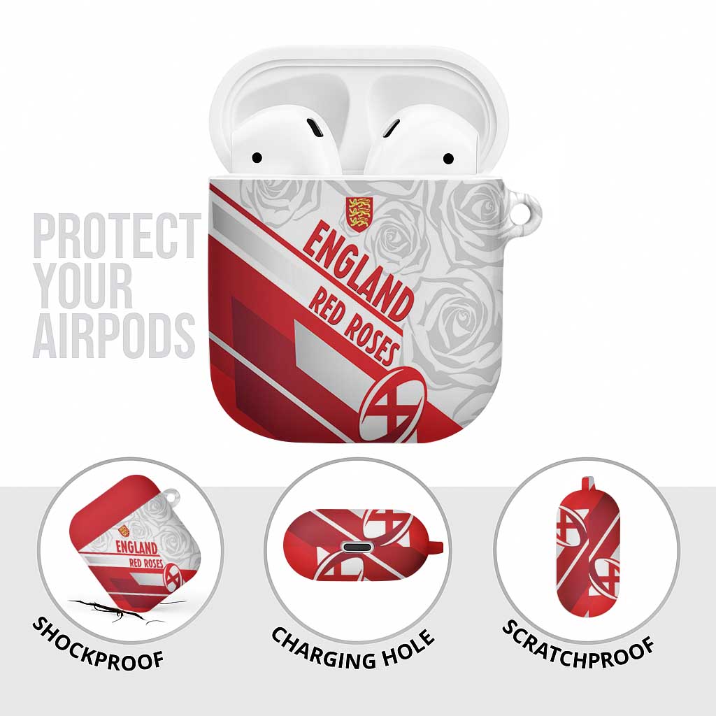 England Rugby AirPods Case 2025 Come On Red Roses - Wonder Print Shop