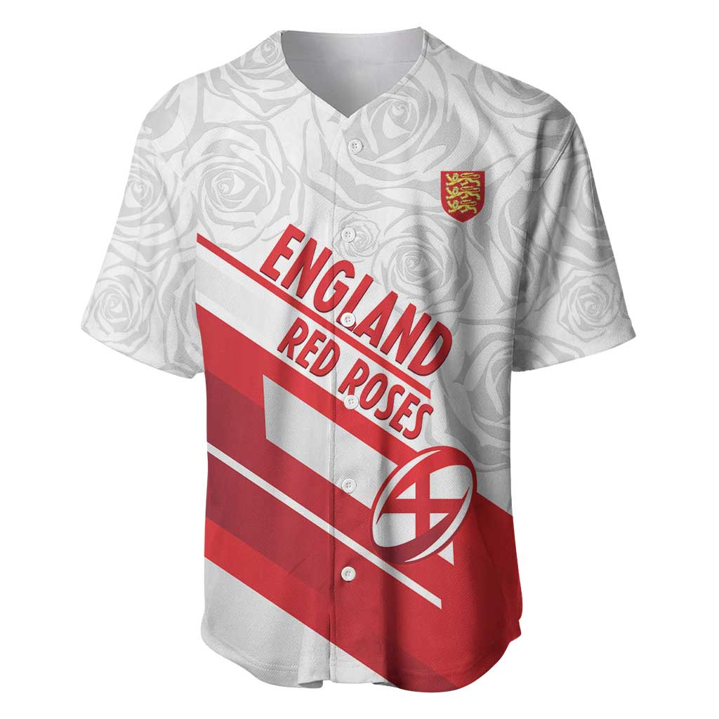 England Rugby Custom Baseball Jersey 2025 Come On Red Roses - Wonder Print Shop