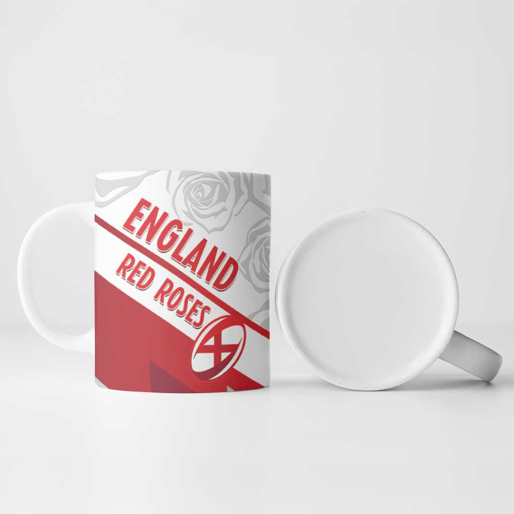 England Rugby Custom Ceramic Mug 2025 Come On Red Roses - Wonder Print Shop